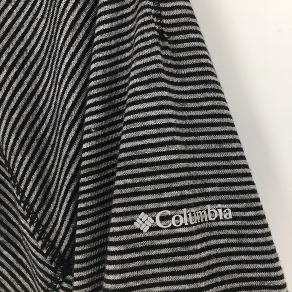 Columbia Women's Omni-Wick 1/4 Zip Pullover Top Shirt Grey Micro Stripe Size M - Picture 8 of 11